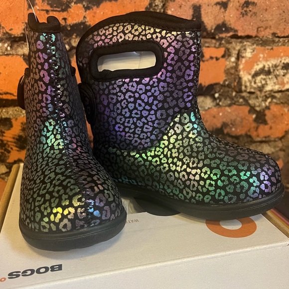 BOGS Baby II Rainbow Leopard All Weather Boots Size:8 NIB - Picture 13 of 16